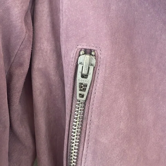 NWOT Blank NYC Suede Moto Jacket Lilac Light Purple Size S - Picture 6 of 8